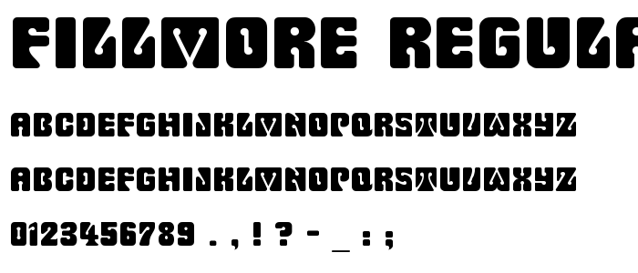 Fillmore Regular font